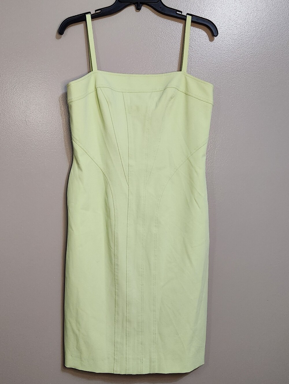 Vintage Carlisle Lime Green Spaghetti-Strap Dress Size 10.